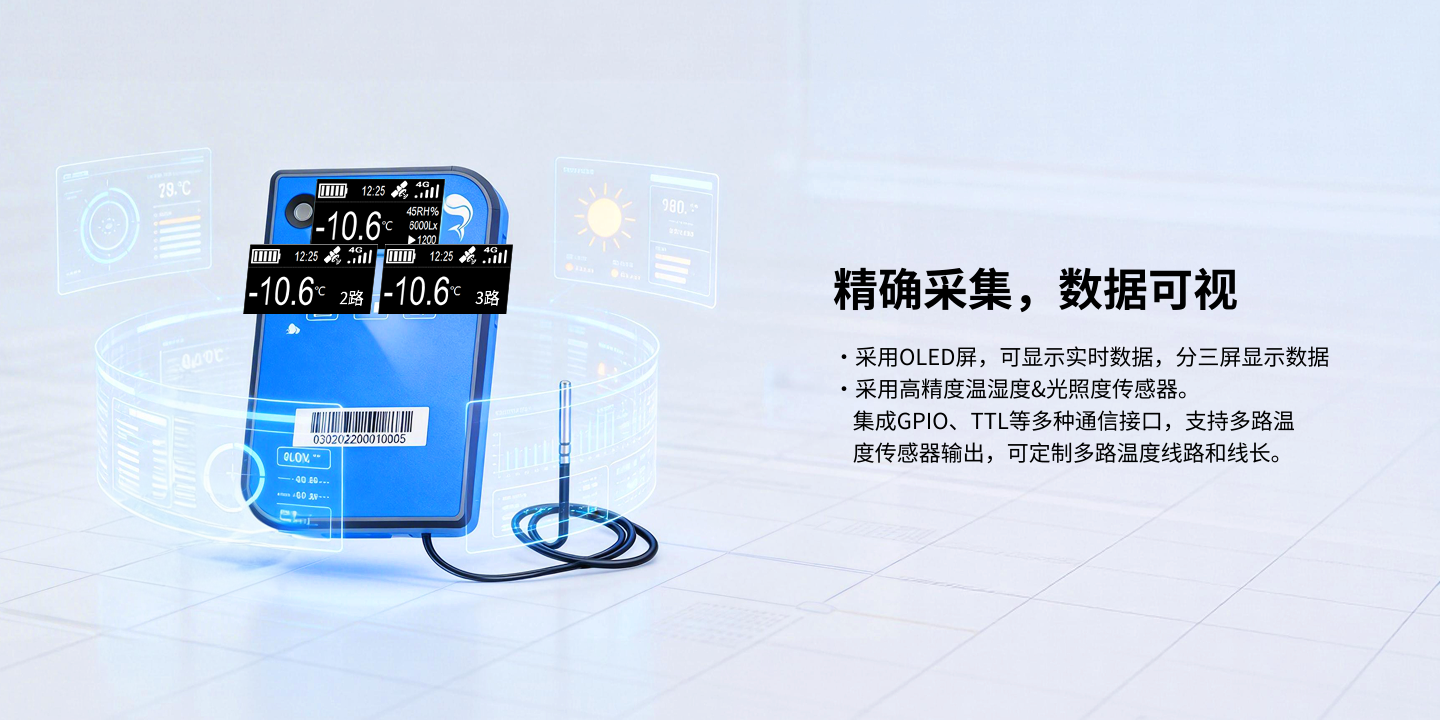 门店版多温区数据采集记录仪-双温版P3A-3AY2