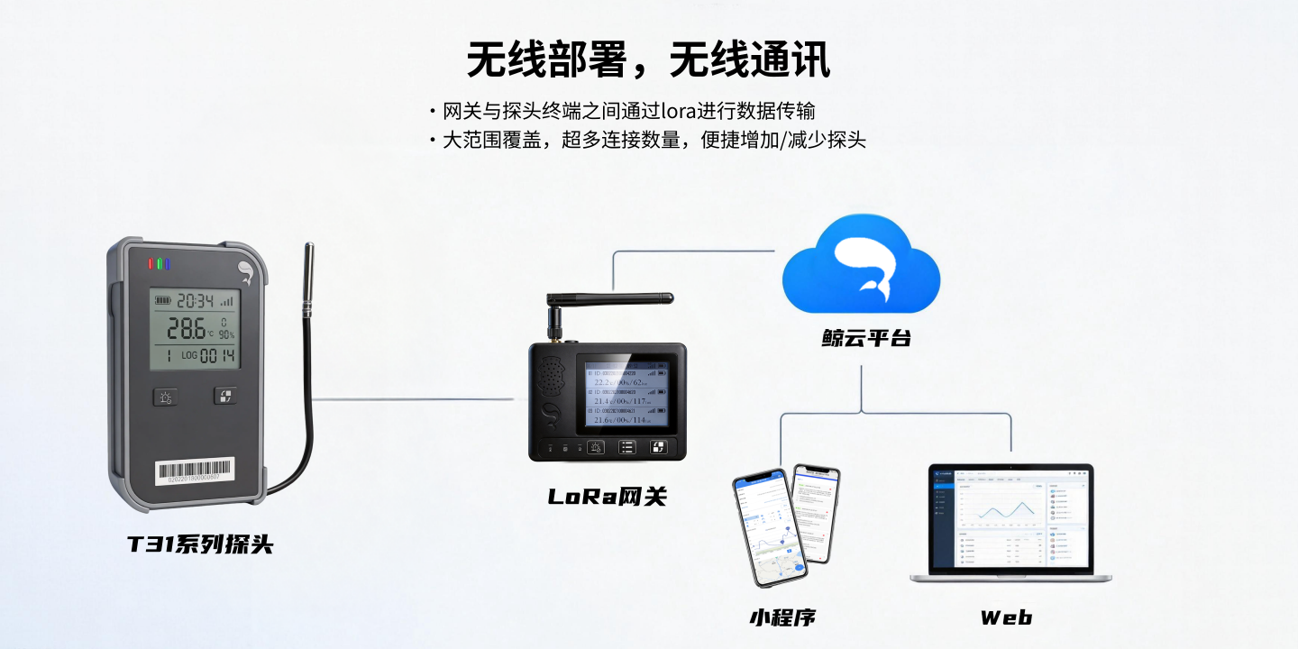 温度数据采集终端&mdash;&mdash;带屏版 T31-1OY1